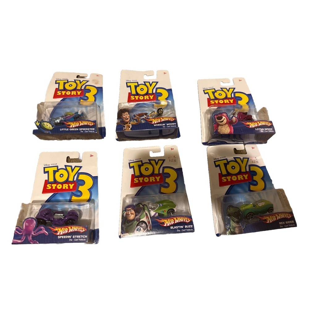 New toy story 3 hot‎ wheels - lot of Six From 2010
